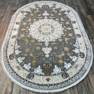 ISFAHAN 29026A BEIGE-GREY овал