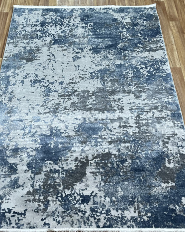 Ковер турецкий V509A INVISTA (Акрил, синий, серый)