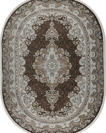 Ковер турецкий 37122A Avangard (полиэстер хит сет, коричневый)