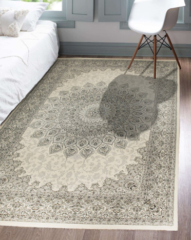 Ковер бельгийский Ragolle Da Vinchi Florence 57090 6666 (PP heatset высокоплотный, серый)