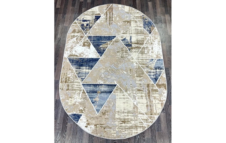 D067A_CREAM SHIRINK BLUE FDY Semnan овал