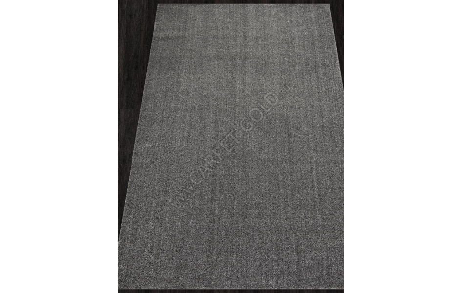 Серый однотонный ковер T600 - GRAY - Прямоугольник - коллекция SOFIA