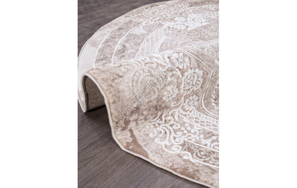 Ковер 03707A - BROWN / BROWN - Круг - коллекция ARMINA